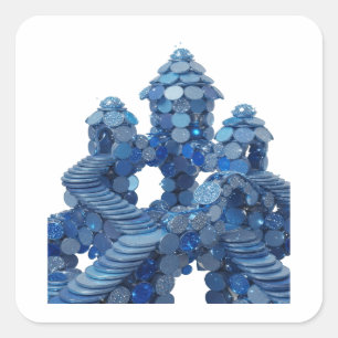 Diseño de etiqueta CASTILLO AZUL Lindo Azul