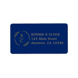 Diseño de etiqueta de correo minimalista y elegant