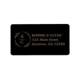 Diseño de etiqueta de correo minimalista y elegant