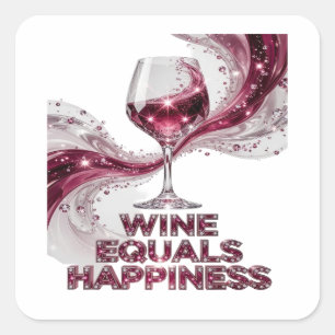 Diseño de etiqueta de vino plateado juguetón IGUAL