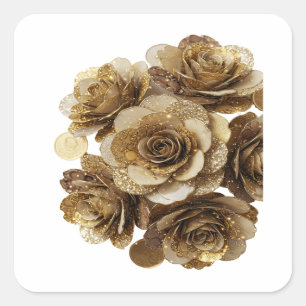 Diseño de etiqueta Dynamic Silver GOLDEN ROSES