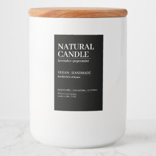 Diseño de etiquetas de productos de velas