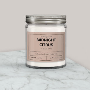 Diseño de etiquetas de productos de velas