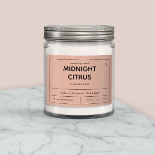 Diseño de etiquetas de productos de velas