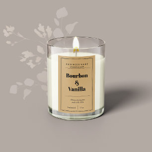 Diseño de etiquetas de productos de velas