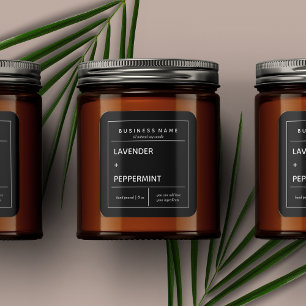 Diseño de etiquetas de productos de velas