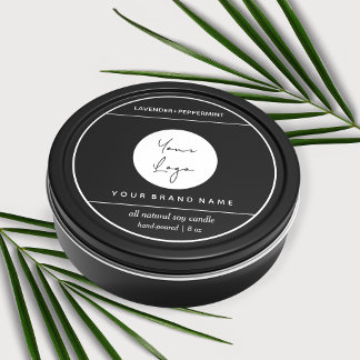 Diseño de etiquetas de productos de velas