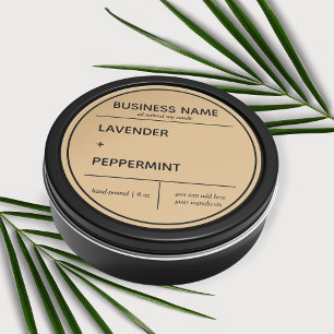Diseño de etiquetas de productos de velas