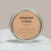 Diseño de etiquetas de productos de velas