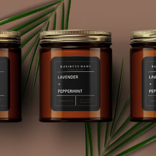 Diseño de etiquetas de productos de velas