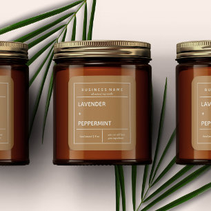 Diseño de etiquetas de productos de velas