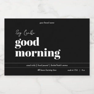 Diseño de etiquetas de productos de velas