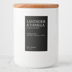 Diseño de etiquetas de productos de velas