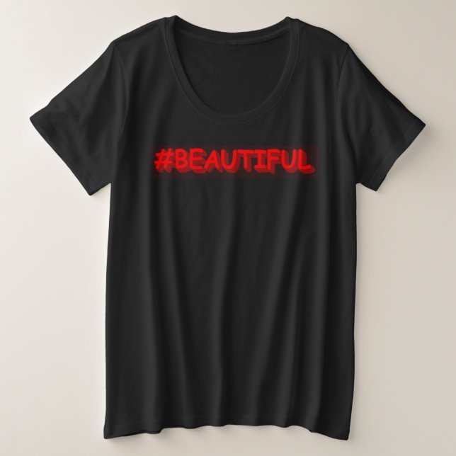 Diseño de expresiones personalizadas "#BEAUTIFUL". (Anverso del diseño)