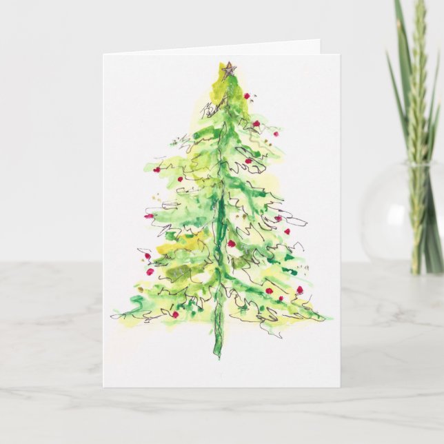 Diseño de Fa La La La Tree en una tarjeta de vacac (Anverso)