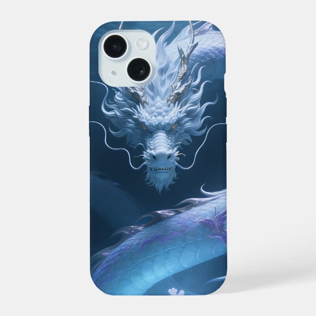Diseño de fantasía artística de dragón de agua chi (Reverso )