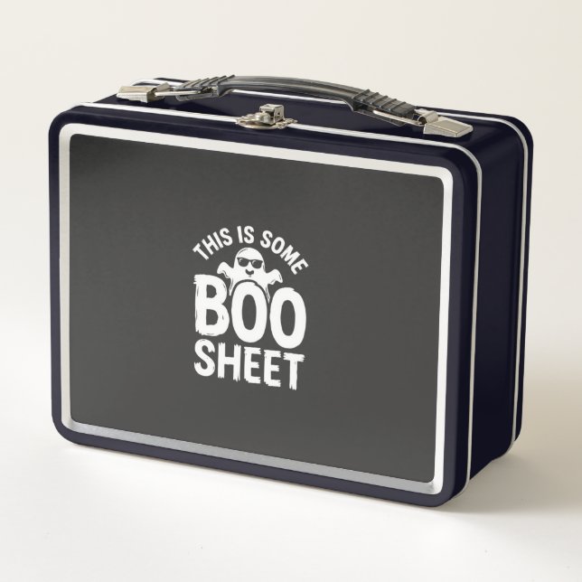 Diseño de fantasma de hoja de Boo divertido de Hal (Anverso)