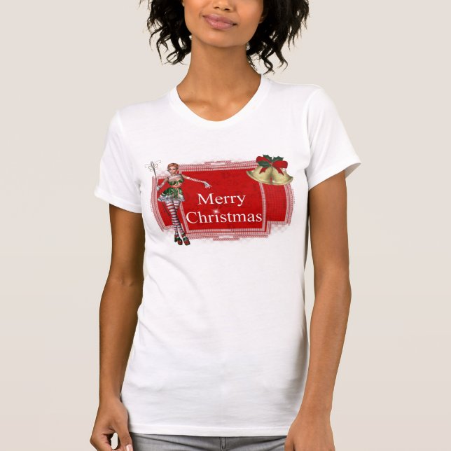 Diseño de Feliz Navidad Elf 2 - Camiseta de Navida (Anverso)