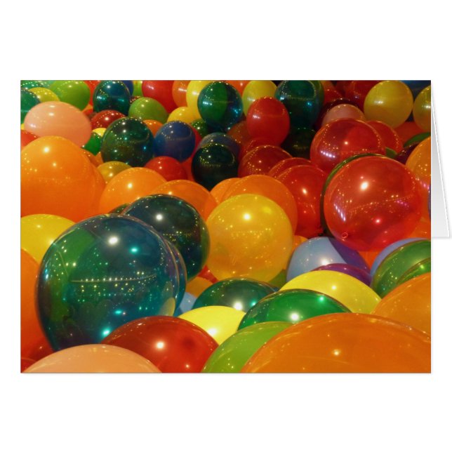 Diseño de Fiestas coloridos de globos (Anverso (Horizontal))