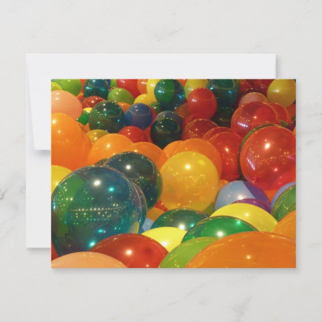 Diseño de Fiestas coloridos de globos (Anverso)