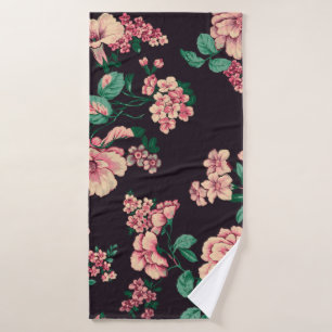 diseño de flor acuarela transparente con tex digit