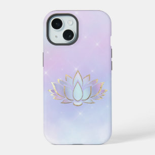 diseño de flor de loto azul morado