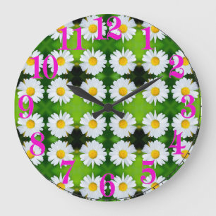 Diseño de flor de mariposa para reloj de pared acr