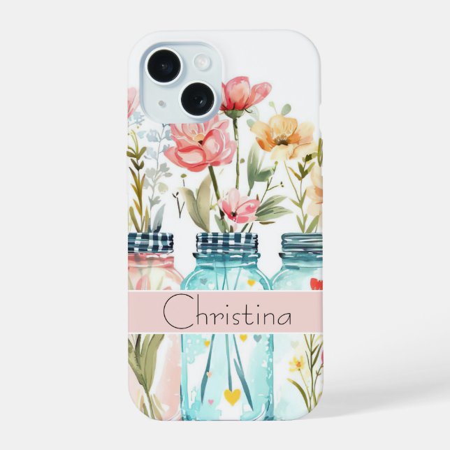 Diseño de Flor de Primavera con Nombre (Reverso )