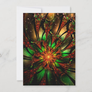 Diseño de flor fractal abstracta. 