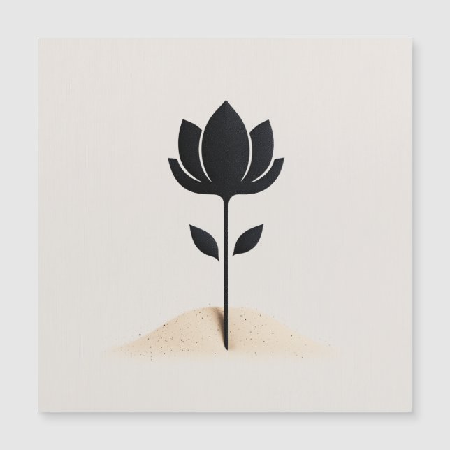 Diseño de flores abstractas (Anverso)