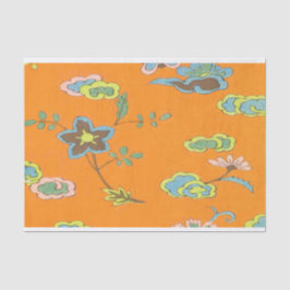 Diseño de flores antiguas - Papel de tejidos para