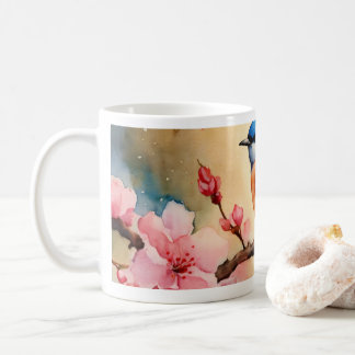 diseño de flores de cerezo hermosas tazas, tazas
