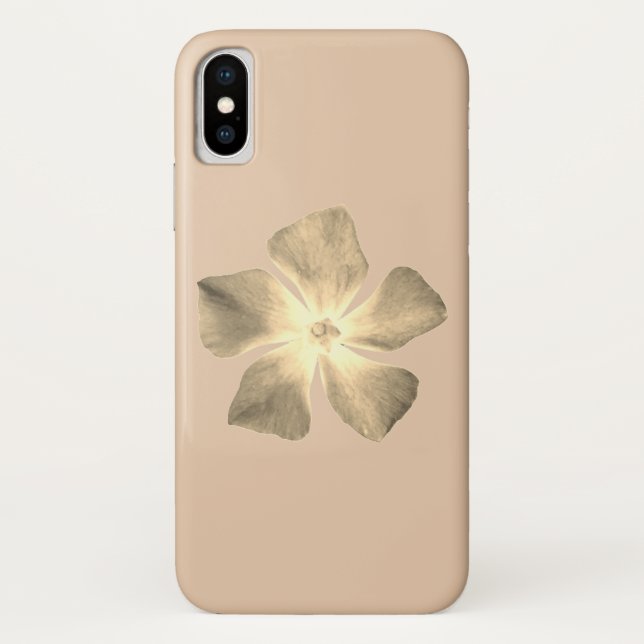 diseño de flores de funda iphoneX de manzana (Reverso)