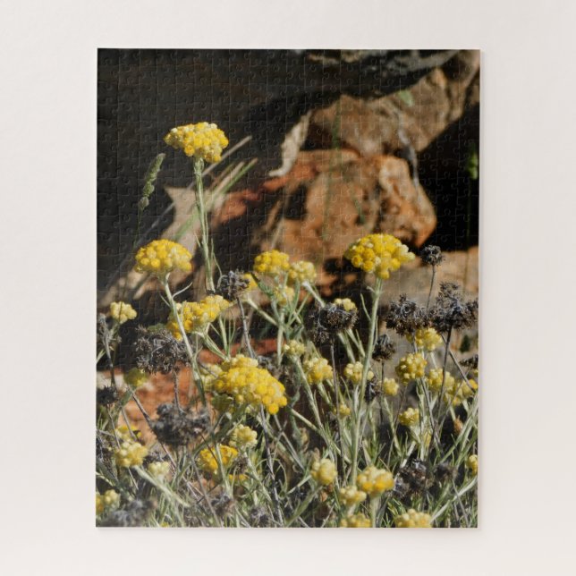 diseño de flores de jardín de rompecabezas (Vertical)