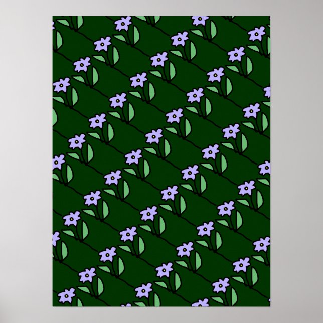 diseño de flores de paredes de decoración (Frente)