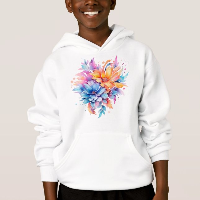 Diseño de flores florales acuarela-24683 (Anverso)