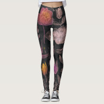 Diseño de flores Leggings