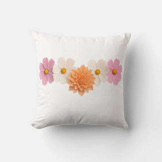 Diseño de flores simples de Cojín decorativo