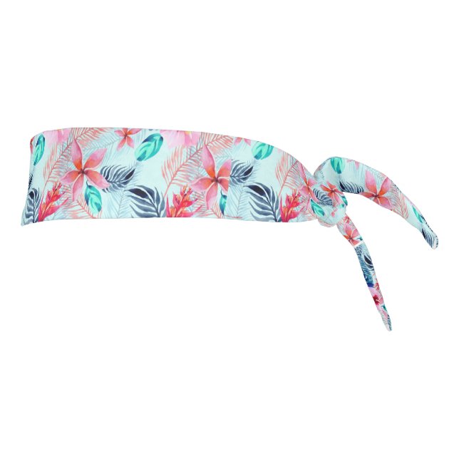 Diseño de flores tropicales rosadas (Girar 90)