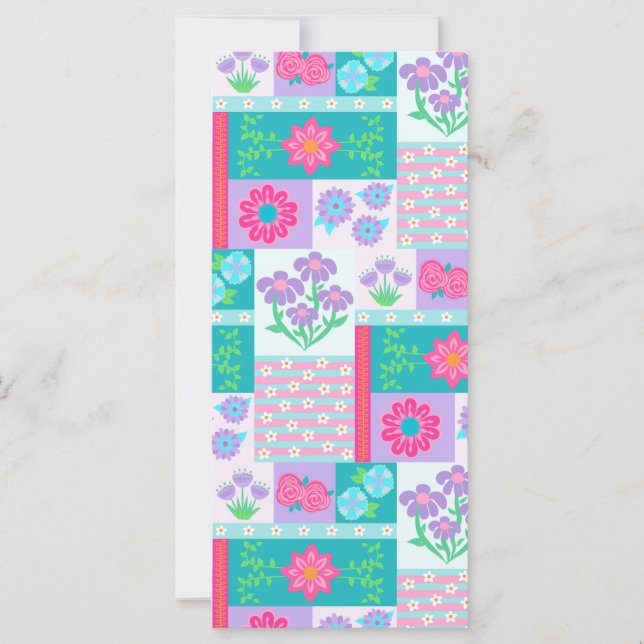 Diseño de flores vibrantes en flor (Anverso)