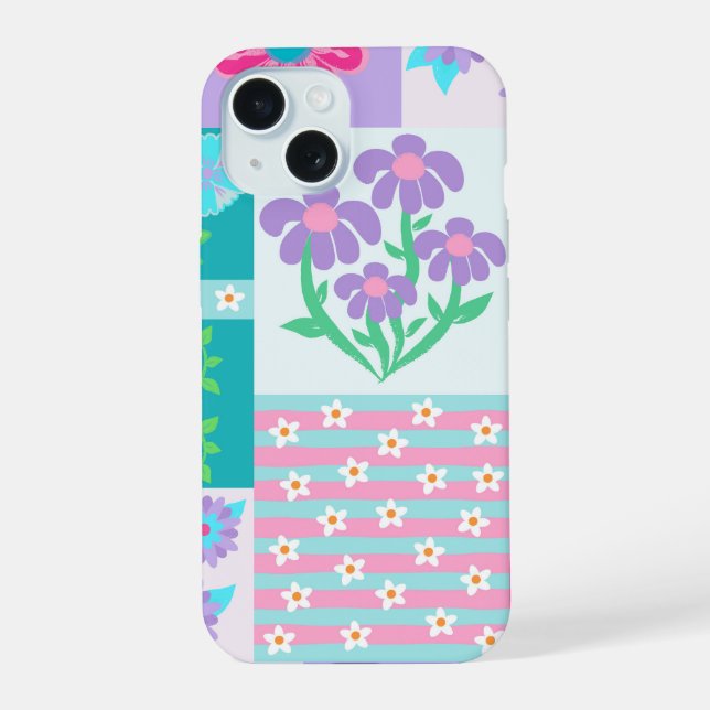 Diseño de flores vibrantes en flor (Reverso )