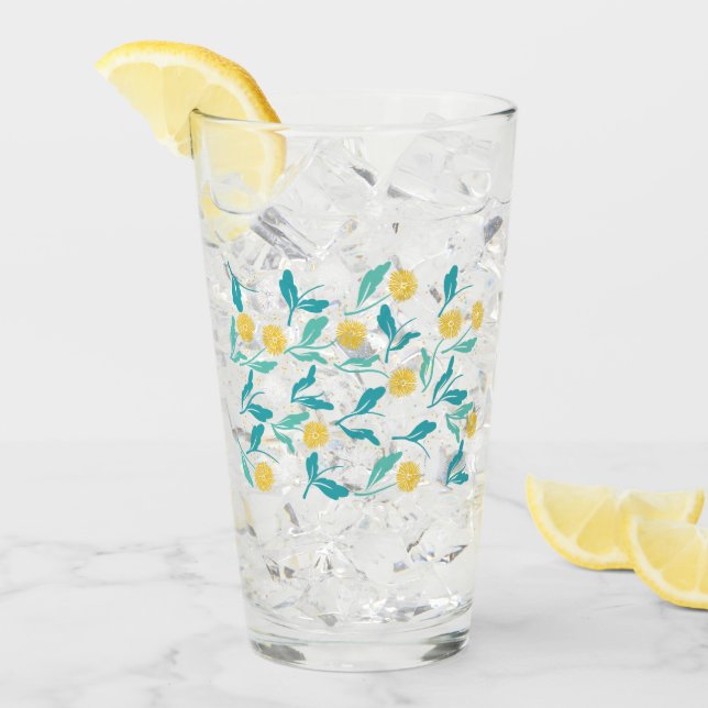 Diseño de flores y hojas de Dandelion (Anverso (hielo))