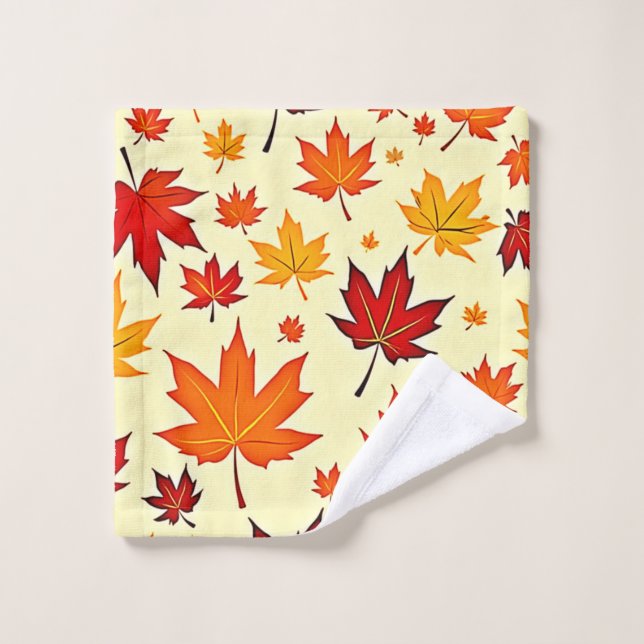 Diseño de follaje de otoño sin costuras (Toallita)