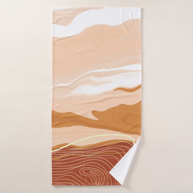Diseño de fondo de mármol de lujo. Mamáes líquidas (Toalla de baño)