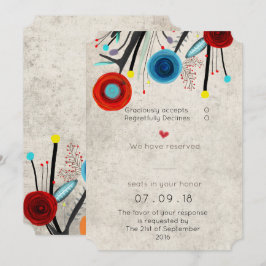 Diseño de forma de entrada de invitación de boda