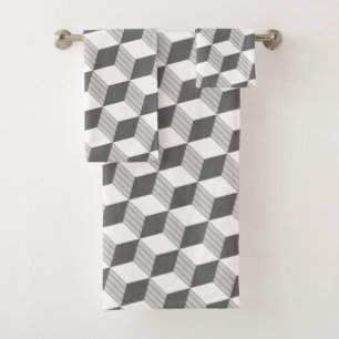 Diseño de formas de diamante con monocromo gris -