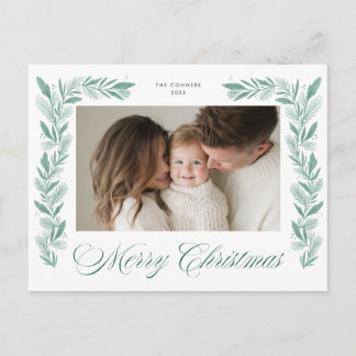 Diseño de foto de guirnalda de Navidad festiva