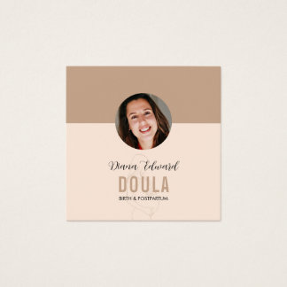 Diseño de foto de identidad minimalista de doula e