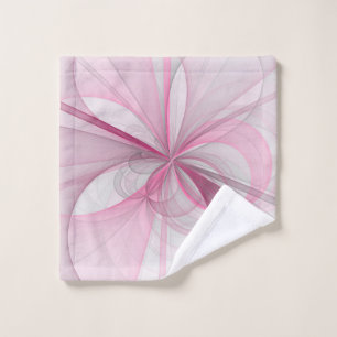 Diseño de fractal gris rosa claro abstracto modern