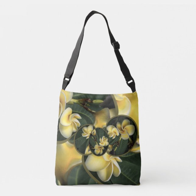 Diseño de Frangipani Tropical Sobre Bolsa De Tote  (Reverso)